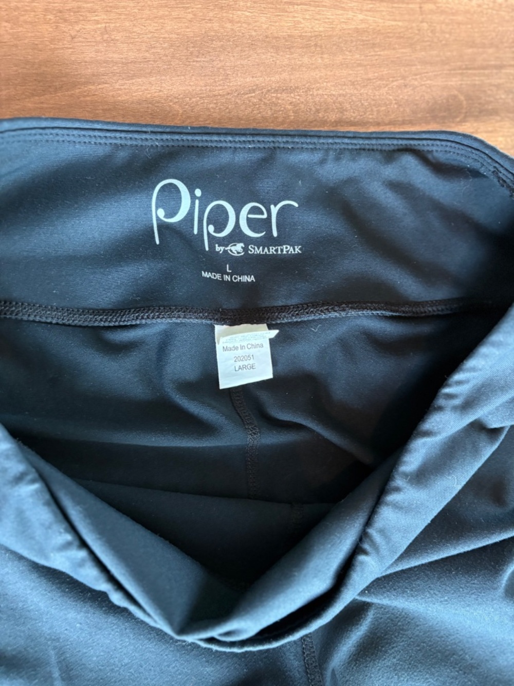 Piper by Smartpak Knee Patch Riding Tights Black Large - Picture 9 of 12
